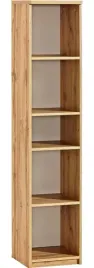 regal-35-cm-waski-otwarty-z-polkami-arca-11-dab-wotan-biel-arktyczna