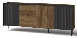 komoda-200-cm-z-szufladami-i-lamelami-prestigo-6-orzech-warmia-czarny