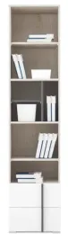 regal-mlodziezowy-waski-z-polkami-45-cm-remo-5-bialy-odcienie-szarosci