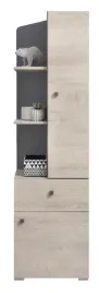 regal-mlodziezowy-waski-z-polkami-zamykany-45-cm-delta-7-dab-antracyt