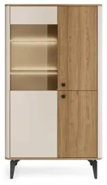 szeroka-witryna-88-cm-do-salonu-z-oswietleniem-aurena-3-orzech-royal