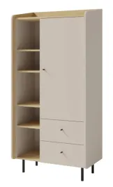 witryna-stojaca-80-cm-bezowa-do-salonu-alessio-05-z-polkami-szufladami