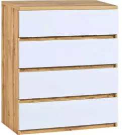 komoda-80-cm-z-szufladami-arca-5-dab-wotan-biel-arktyczna