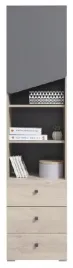 regal-mlodziezowy-waski-z-polkami-i-szufladami-45-cm-delta-6-dab-antracyt