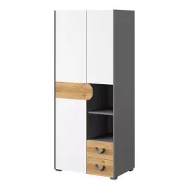 szafa-mlodziezowa-80-cm-z-polki-szuflady-carini-ca1-bialy-dab-grafit