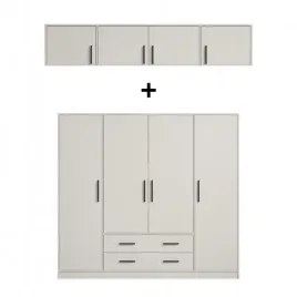 zestaw-szafa-z-nadstawka-200-cm-duza-4-drzwi-2-szuflady-smart-1-kaszmir