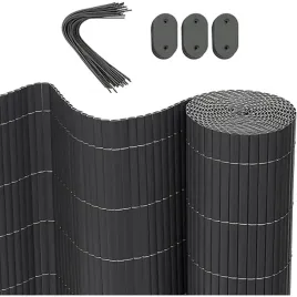 woltu-ogrodzenie-pcv-300-x-100-cm-ogrodzenie-ogrodowe-czarne