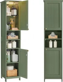 vasagle-szafka-lazienkowa-wysoka-z-oswietleniem-40-x-30-x-170-cm-zielona