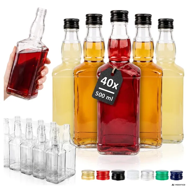 40x butelki na koniak whisky bimber nalewki DANIELS 0,5L butelka na prezent
