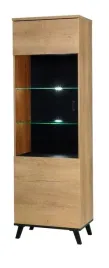 witryna-norvik-2-o-szer-61-cm-przeszklona-dab-lefkas-czarny-model-l-led