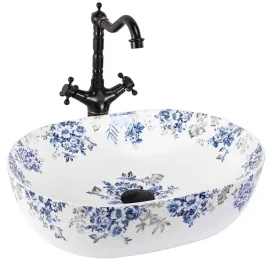 umywalka-nablatowa-owalna-ceramiczna-rea-veronica-matt-kwiatowa