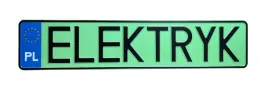 polska-tablica-napis-elektrykor-tloczona-kolekcjonerska