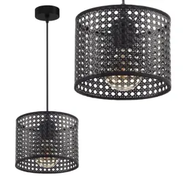 zwis-i-metal-abazur-rattan-dziurki-czarny-20-cm