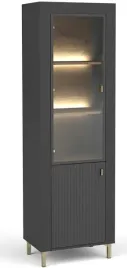 witryna-przeszklona-z-polkami-60-cm-do-salonu-z-oswietleniem-mossa-3-czarny