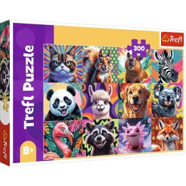 trefl-puzzle-300-el-zabawne-portrety-zwierzat