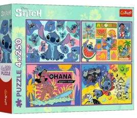 puzzle-trefl-lilo-and-stitch-4-x-250-el-niezwykly-stitch-13311