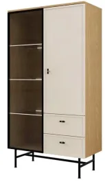 witryna-elora-4-led-o-szerokosci-90-cm-dab-wiosenny-macadamia-przeszklona