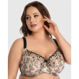 nessa-tatuaz-n500-biustonosz-soft-bezowo-czarny-80b-haftowany