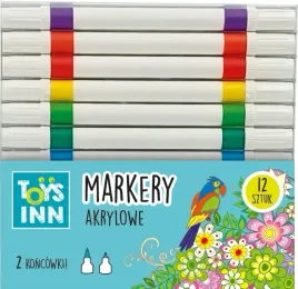stnux-markery-akrylowe-2-koncowki-12-szt