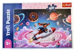 puzzle-trefl-100-elementow-jamnik-na-rakiecie