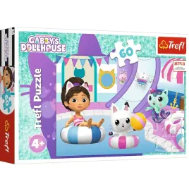 puzzle-koci-domek-gabi-60-elementow-gabi-na-basenie-trefl-4-17393