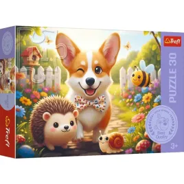 puzzle-trefl-30-elementow-dzien-z-corgim