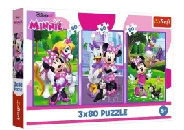 puzzle-3x80-minnie-i-przyjaciele-trefl
