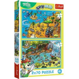 trefl-puzzle-2x70-el-trefliki-w-krainie-zwierzat-34445