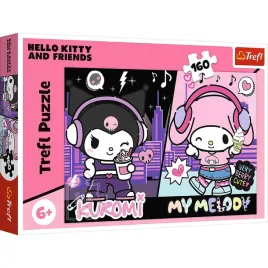 puzzle-160-kuromi-rzadzi-hello-kitty-trefl