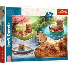 puzzle-300el-cztery-pory-roku-z-kapibarami