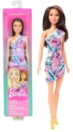 lalka-mattel-barbie-brunetka-w-sukience