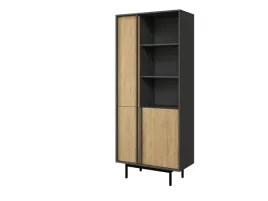 pojemny-regal-elvia-2-o-szerokosci-83-cm-antracyt-dab-olejowany-3-drzwi