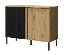 komoda-niska-molly-4-o-szerokosci-100-cm-dab-odwieczny-czarny-2-drzwi