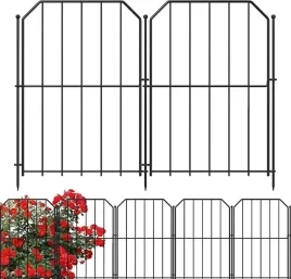 ogrodzenie-dekoracyjne-metalowe-bariera-zwierzat-10-sztuk-31-cm-x-41-cm