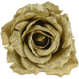zlota-roza-dekoracyjna-12-cm-na-klipsie-kaemingk