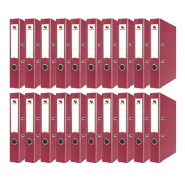 segregator-biurowy-a4-55mm-hexagon-bordowy-20-sztuk