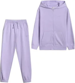 dziewczecy-dres-4f-komplet-bluza-spodnie-fioletowy-51s-152-cm