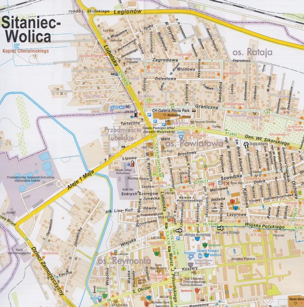 zamosc-mapa-1-11-000-plan-wydawnictwo-plan