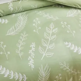 posciel-220x240-cm-zielono-biala-kwiaty-z-mikrofibry-z-zamkiem