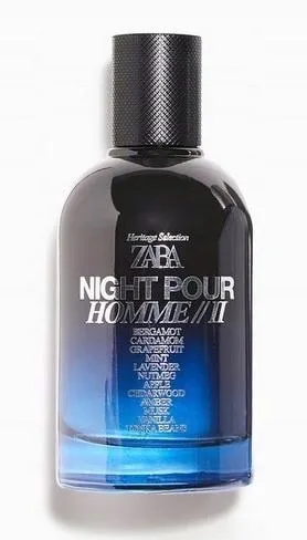 Zara night pour homme ii 100ml perfumy męskie