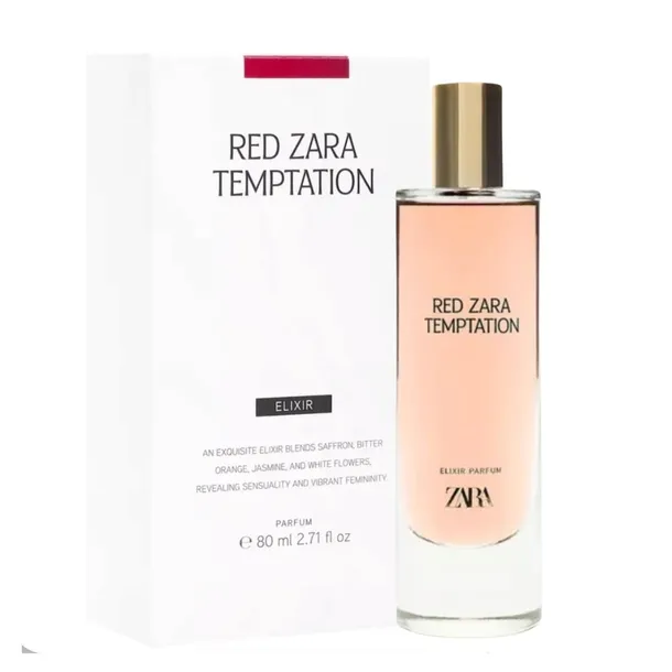 Zara red temptation elixir 80 ml nowe opakowanie perfumy damskie