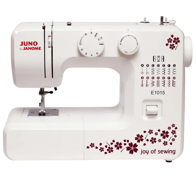 Maszyna do szycia domowa Janome JUNO E1015 wahadłowa dla początkujących