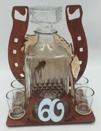 podkowa-karafka-kieliszki-60-urodziny