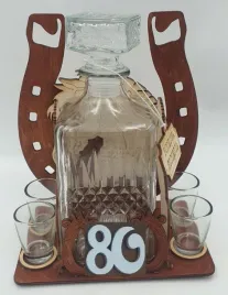 podkowa-karafka-kieliszki-80-urodziny