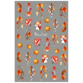 denicarte-autumn-cs313-jesienne-naklejki-do-paznokci-lis-galazka-1-szt