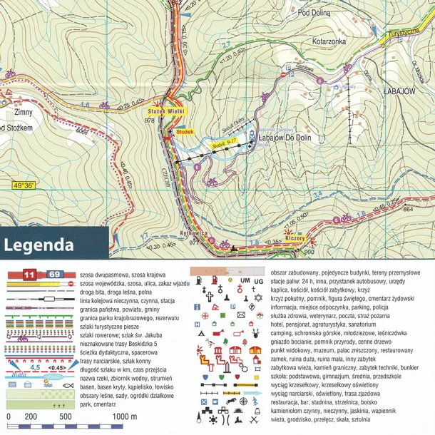 wisla-brenna-mapa-wodoodporna-plan-region-polska