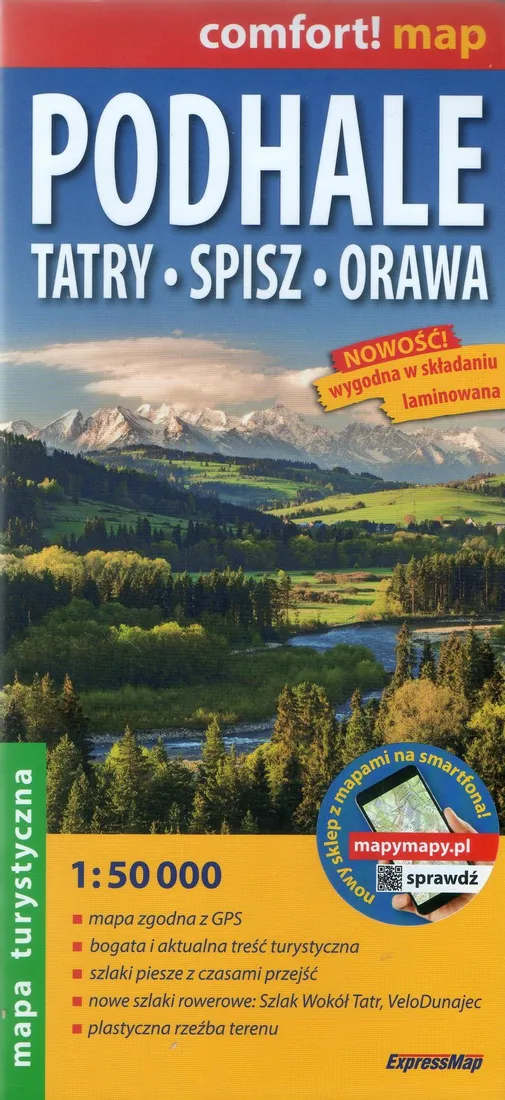 podhale-mapa-turystyczna-laminowana-expressmap