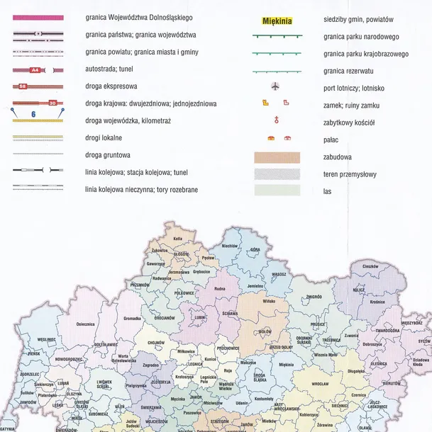 dolny-slask-mapa-drogowa-1-250-000-plan-jezyk-polski
