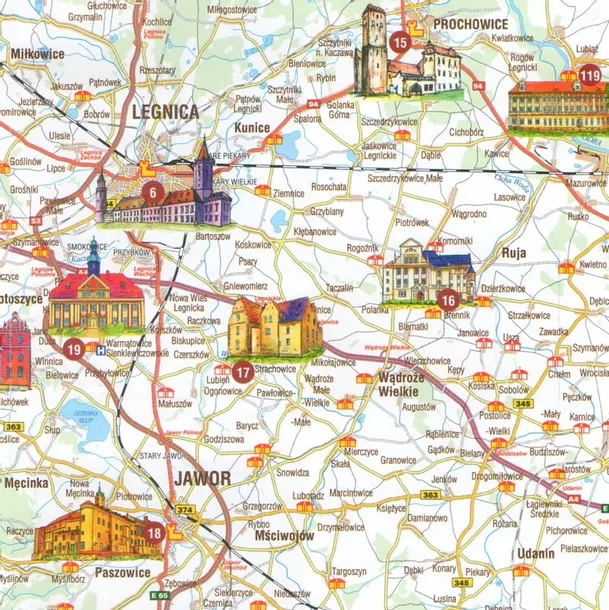 zamki-i-palace-dolnego-slaska-mapa-plan-2020-wydawnictwo-plan