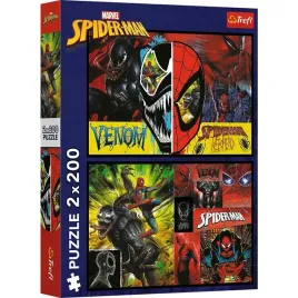 puzzle-trefl-puzzle-2-x-200-400-elementow-dzien-i-noc-spidermana